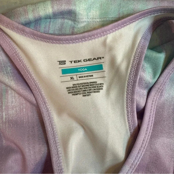 Tek Gear Purple and Teal Razor Back Tee - Picture 6 of 6